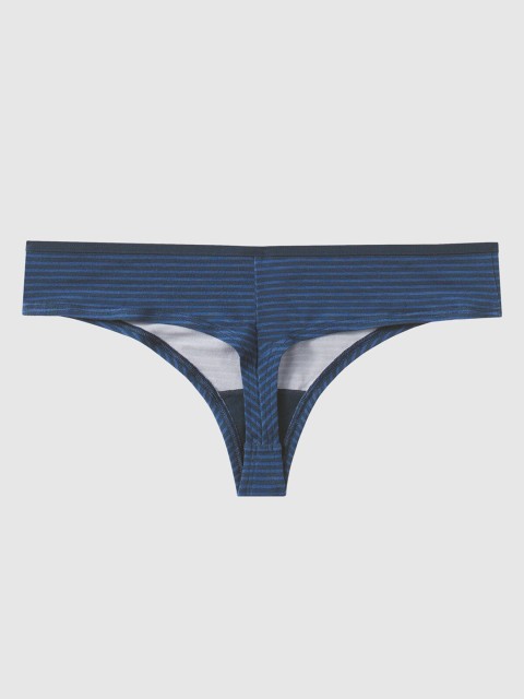 

La Senza Women Navy Blue & Black Striped Remix Ultra Soft Bikini Briefs 11051629-3XWP