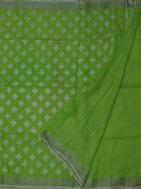 

Pothys Green Woven Design Pure Linen Saree