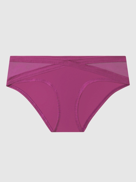 

La Senza Women Magenta Pink Solid Seamless Hipster Brief 11145073-29P0