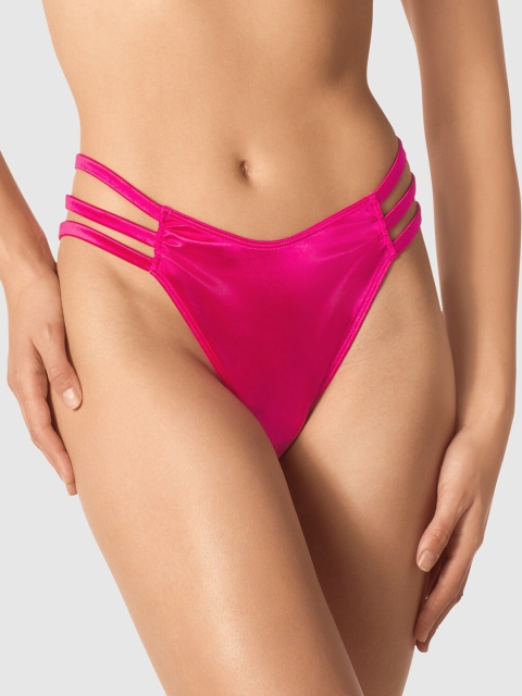 

La Senza Women Pink Solid Bikini Brief 11149335-0UND