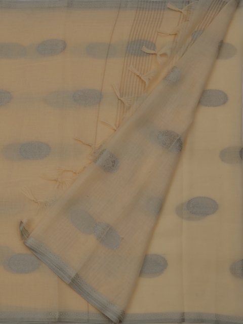 

Pothys Yellow Woven Design Linen Blend Saree
