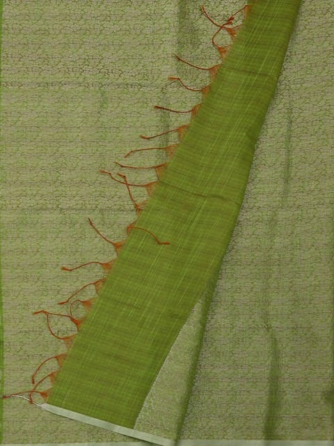 

Pothys Green Woven Design Cotton Blend Saree