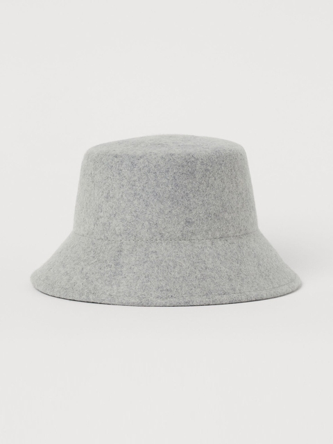 

H&M Women Grey Wool Bucket Hat