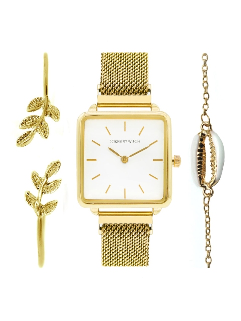 

JOKER & WITCH Women White Waves Watch Gift Set JWBS175