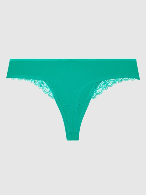 

La Senza Women Green Solid Thongs 11152282-0CFQ