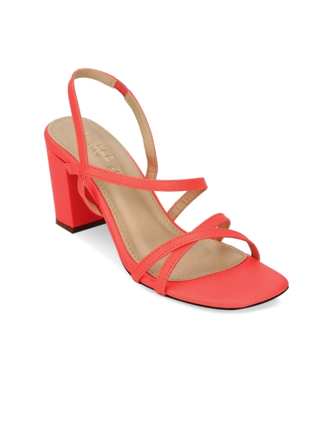 

Truffle Collection Women Coral Orange Solid Heels