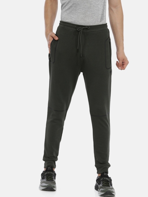 

Proline Active Men Olive Green Solid Joggers