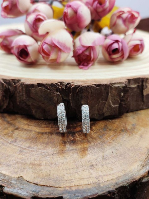 

Sia Art Jewellery Silver-Plated Circular Hoop Earrings