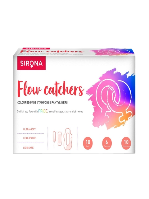 

Sirona Set of 3 Sanitary Pad/Napkins & Tampons and Panty Liners, White