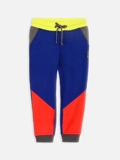 

Cherry Crumble Kids Blue & Red Regular Fit Printed Joggers