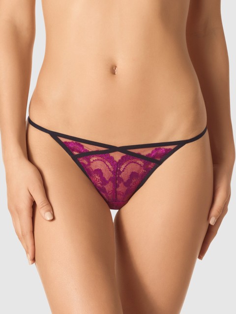 

La Senza Women Purple & Black Self-Design Sexy Diva Bikini Briefs 11125793-96S2