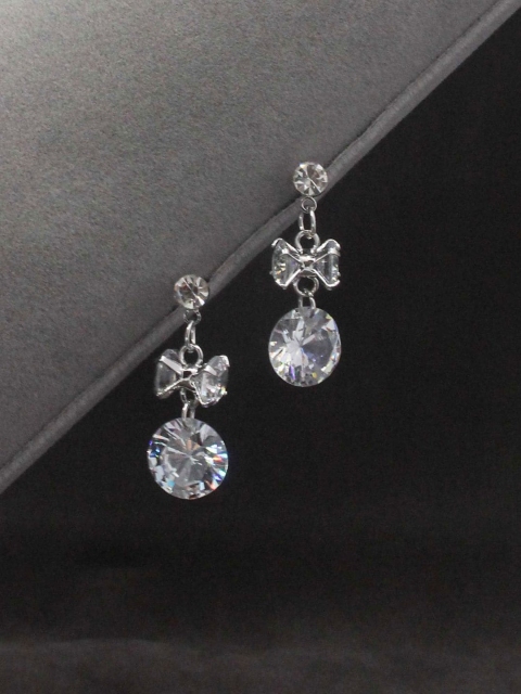 

Sia Art Jewellery Silver-Plated Cubic Zirconia Classic Drop Earrings