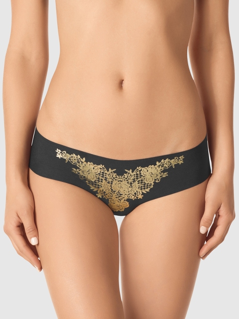 

La Senza Women Black & Gold Printed Bikini Brief 11148902-4JC6