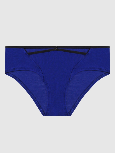 

La Senza Women Blue Solid Remix Ultra Soft Hipster 11145634-57M5