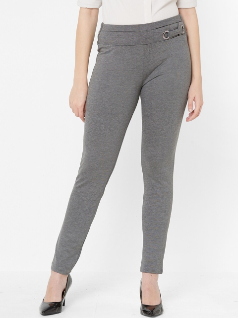 

Juliet Women Grey Solid Treggings