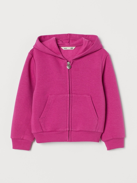 

H&M Girls Pink Zip-Through Hoodie