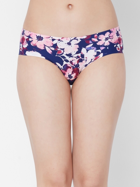 

Juliet Women Navy Blue & Pink Floral Printed Premium Bonded Seamless Basic Briefs 060003000010500
