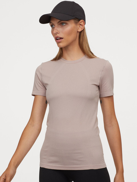 

H&M Women Pink Seamless Sports Top