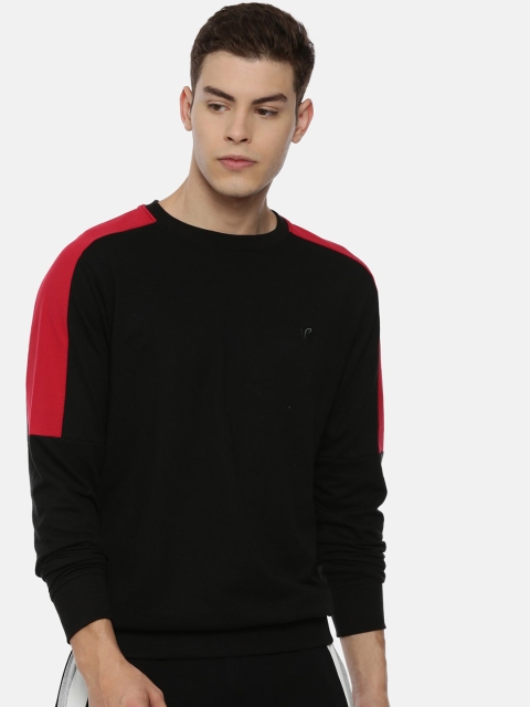 

Proline Active Men Black & Red Colourblocked Sweatshirt