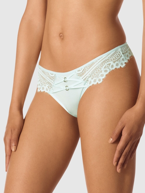 

La Senza Women Blue Self-Design Lace Thongs 11152290-30QQ