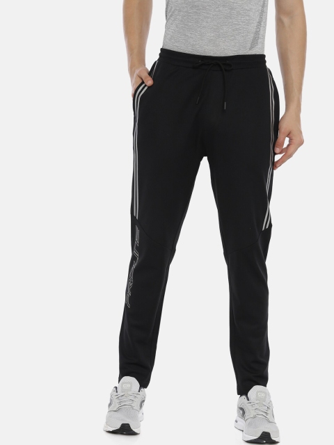 Proline Active Men Black Solid Slim-Fit Track Pants