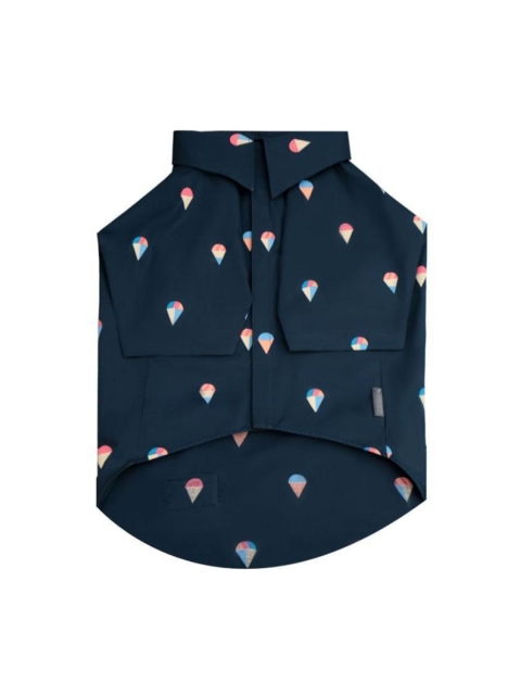 

Heads Up For Tails Blue Printed Dog Shirt, Navy blue