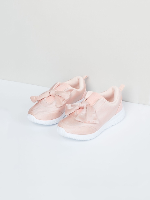 

max Girls Pink Solid Slip-On Sneakers
