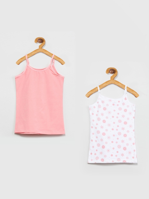 

max Girls Pack Of 2 Camisoles M19CIN05, White