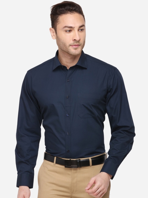 

Greenfibre Men Blue Regular Fit Solid Formal Shirt