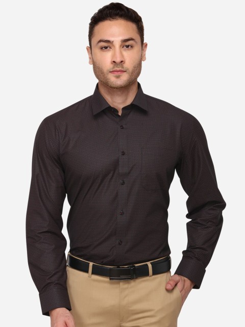 

Greenfibre Men Coffee Brown Regular Fit Solid Formal Shirt