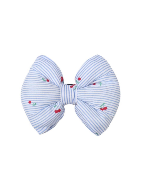 

Heads Up For Tails White & Blue Striped Dog Bow Tie