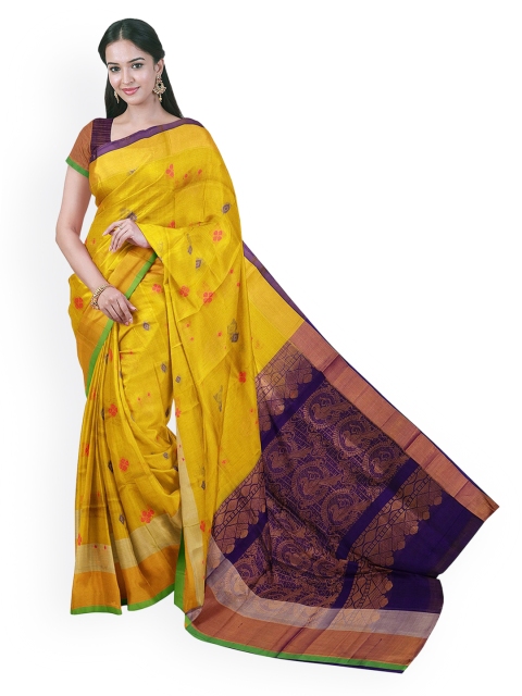 

APCO Yellow Printed Silk Cotton Saree