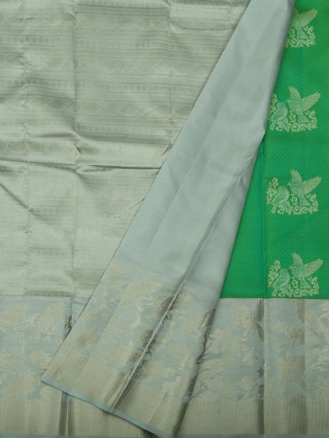 

Pothys Green Woven Design Pure Silk Saree