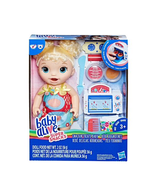 

BABY ALIVE Kids Beige & Red Blonde Curly Hair Snackin' Treats Baby