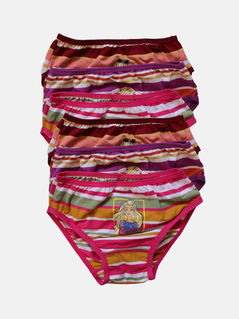 

Red Rose Girls Pack Of 6 Assorted Basic Briefs BABY-133-28