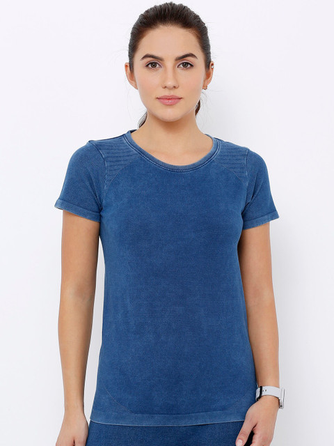 

Kraus Jeans Women Blue Solid Top