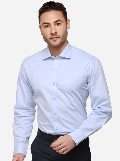 

JADE BLUE Men Blue Slim Fit Printed Formal Shirt