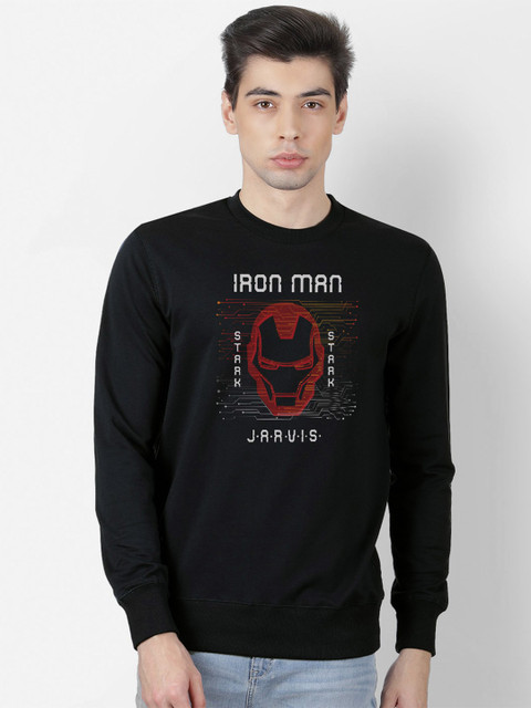 

Free Authority Men Black & Maroon Iron Man Printed Sweatshirt