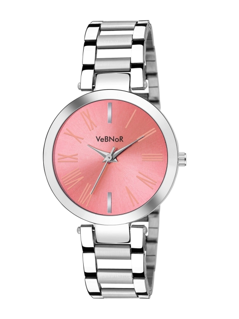 

VeBNoR Girls Pink & Silver-Toned Analogue Watch WT 444 PINK