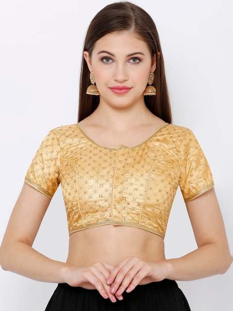 

SALWAR STUDIO Gold Saree Blouse