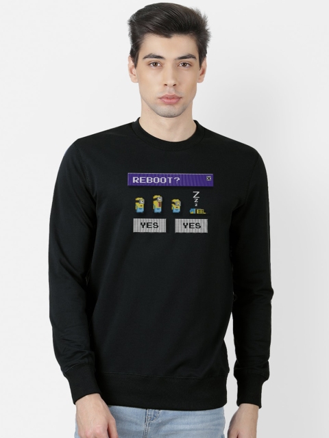 

Free Authority Men Black & Yellow Minions Printed Sweatshirt