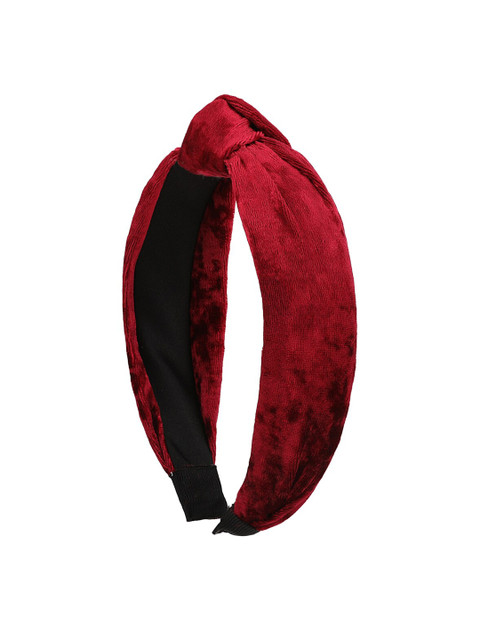 

Kazo Women Maroon Velvet Hairband