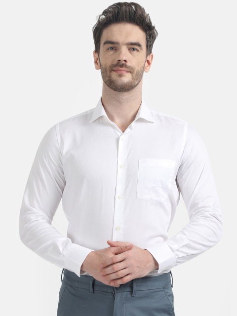 

Monte Carlo Men White Regular Fit Solid Casual Shirt