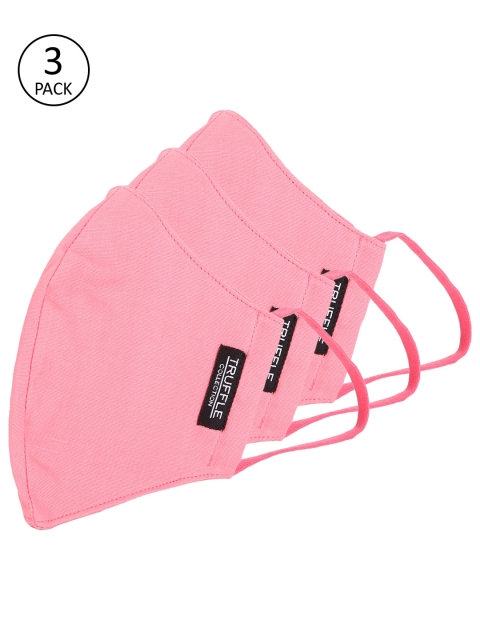 

Pink Cotton Unisex Pack of 3 Reusable 3-Layer Outdoor Masks