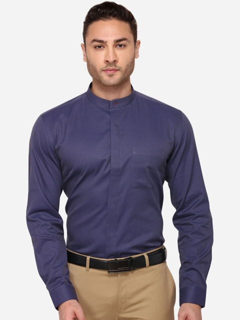 

Greenfibre Men Navy Blue Slim Fit Solid Formal Shirt