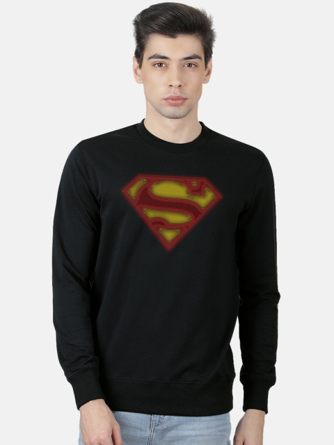 

Free Authority Men Black Superman Printed Sweatshirt