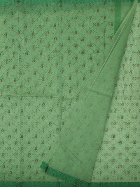 

Pothys Green Striped Supernet Saree