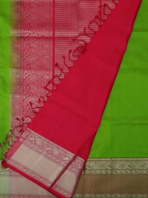 

Pothys Green Woven Design Pure Silk Saree