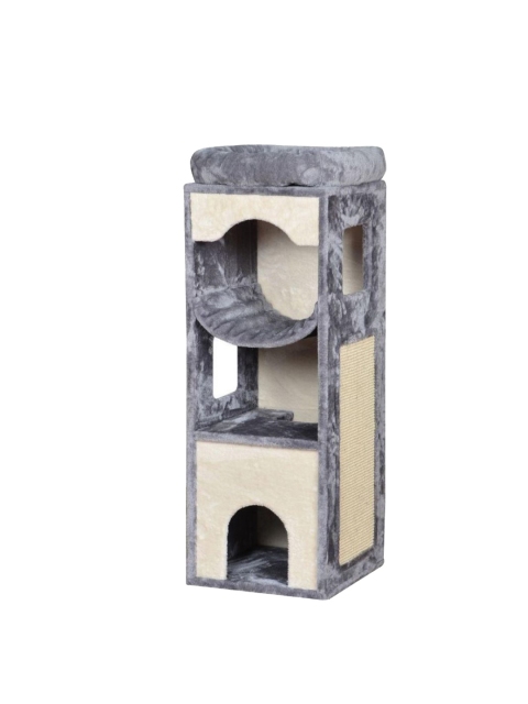 

Heads Up For Tails Grey & Beige Plush Tree Cat Scratching Post