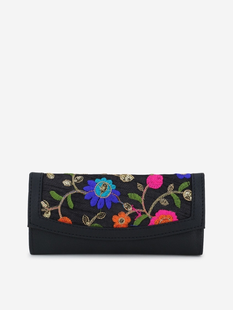 

Element Cart Black Printed Purse Clutch